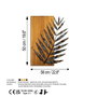 Wallity Leaf 3-1 Escultura de pared multicolor